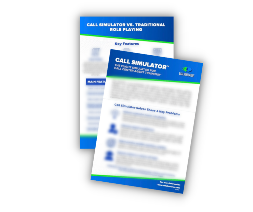 Call Simulator Sales Sheet Preview